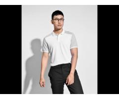 Men's Cotton Contrast color Sleeve Polo T-shirt Routine brand (Model: 10S20POL015) - Image 3