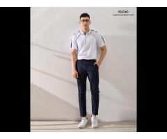 Mens contrast color polo shirts fitted form Routine brand (Model: 10S20POL009)