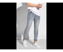 Men's HIGH QUALITY plain skinny crop from light color Jean Pants Routine brand (Model: 10S20DPA050) - Image 3