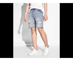 Mens straight form has torn jeans short Routine brand (Model number.: 10S20DPS009