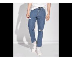 Mens straight crop form with torn knee jeans pant Routine brand (Model number: 10S20DPA052)