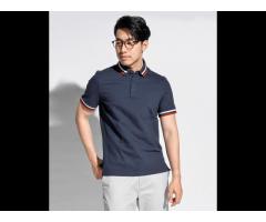 Mens colorful short-sleeve cotton polo shirts fitted form Routine brand (Model: 10S20POL002) - Image 1