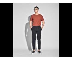 Men's high quality PANTS SLIM CROP form Routine brand (Model: 10S20PFO001 - Image 2