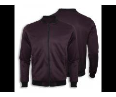 Free Sample fleece jacket men 230 GSM 100% cotton men's jackets