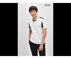 Made in Vietnam Mens contrast color polo shirts fitted form Routine brand (Model: 10S21POL004)