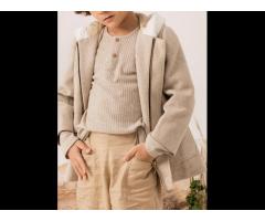 Girls' Hooded Thickened Down Jacket Boys' Winter Warm Long Sleeve Coat Children - Image 1