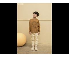 Boys Kids T-shirt Boys Clothing Long Sleeve Custom Kids T Shirt Brown Cotton Children's - Image 2