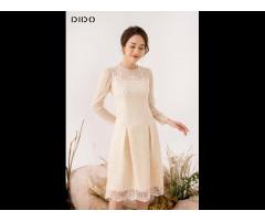 2020 Autumn New Style Women Dress Lady Dresses Long Sleeve High Waist Slimming Long Casual