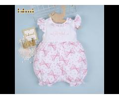 Bow printed bubble for newborn OEM ODM baby set clothing customized