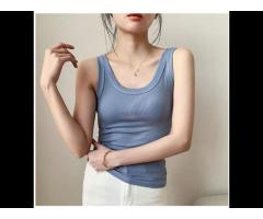 Hot sale women t shirt training vest elasticity slim fit running vest for selling - Image 3