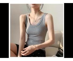 Hot sale women t shirt training vest elasticity slim fit running vest for selling - Image 4