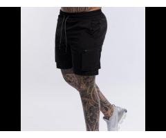 2021 Hot Summer Style Men Jogger Gym Short Wear Drawstring Quick Dry Elastic Waist fitness - Image 3