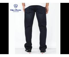 Wholesale China fashion plus size loose straight leg black denim jeans pants men - Image 2