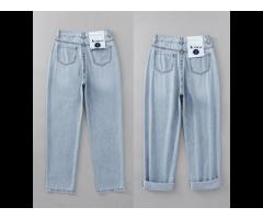 Edge Denim China Jeans Factory Amazon Hot Sales All Seasons Light Blue Lady Women