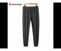 New Design Solid Color Middle Waist Cotton Yoga Open Bottom Joggers Straight Leg - Image 3
