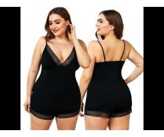 2021 New Fashion Comfortable Casual Enticing Words Satin Cami Set Plus Size Women's Sleepwear