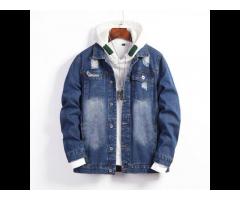 Best Selling New Design 3xl 4xl 5xl 6xl 7xl Button-front Cotton Denim Jacket For Men