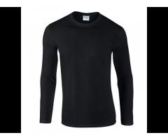 High Quality Unisex 100% Cotton Blank Custom Logo Simple Long Sleeve T Shirt tops for women - Image 2