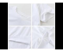 Wholesale 100% Cotton Soft Basic T-Shirt Women Blank Custom Logo Outdoor O-Neck Shirt - Image 2