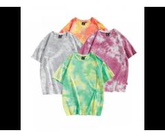 High Quality Oversized TShirt Tie Dye Multi-Colored Tie Dye T-Shirt Cotton Summer T Shirt