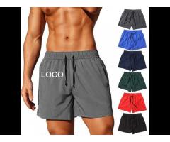 Custom Men Polyester Training Shorts With Pocket Workout running Bodybuilding - Image 1