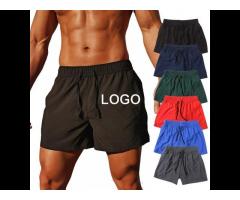 Custom Men Polyester Training Shorts With Pocket Workout running Bodybuilding - Image 2
