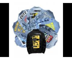 2021 New arrival fashion denim jacket wholesale washed custom blue men denim jean jacket - Image 3