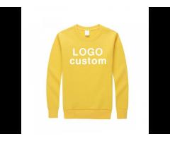 Wholesale plain custom crewneck sweatshirt 100% Cotton pullover oversized sweatshirt blank