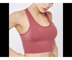 2022 New Gym Athletic Clothing High Quality Padded High Neck Sexy Yoga sports bras for women