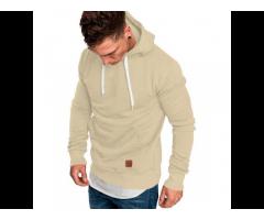 2021 hot sale brand new design French terry men's hoodie lightweight French terry chest pocket men's