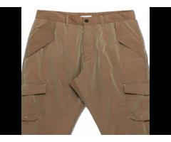 2019 Streetwear Custom Design Mens Multi Pockets Shinny Pants Trousers Cargo - Image 3