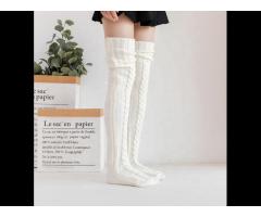 Fashion Amazon popular slouchy socks over knee high socks wool stockings women Wool