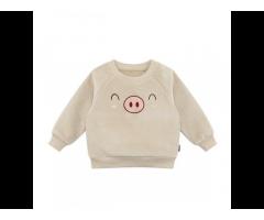 KS1921 Winter kids cotton warm sweatshirt cute embroidery animal sweatshirts