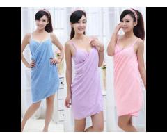 Hot Fashion Fast Drying Lady Girls Polyester Towel Dress Wearable Beach Bath Towel Towels