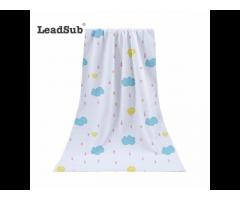 Leadsub one side cotton one side microfiber personalised logo sublimation beach towel - Image 3