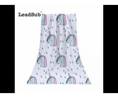 Leadsub one side cotton one side microfiber personalised logo sublimation beach towel - Image 4