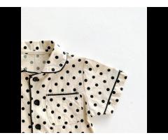 2022 summer new Korean version of the children's short sleeve one-piece pajamas cotton - Image 2