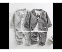 3pcs Gentleman Fashion Children Kid Boys Baby Clothing Suit Outfit Sets