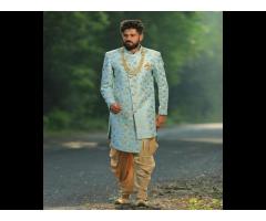 INDIAN MEN'S ETHNIC WEAR TRADITIONAL WEAR WITH LATEST HAND MADE INDO - Image 3