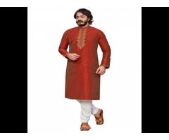 Hot Selling Men's Stylish Design Kurta Traditional Panjabi For South Asian Countries - Image 3