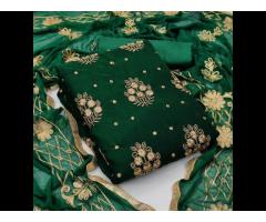 Pakistani Salwar Kameez Indian Traditional Wear Girls Frock Embroidered Cotton 2 Piece - Image 3
