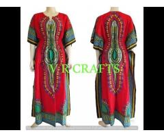 Traditional African Print Dashaki dress Top Clothing Kaftan Wholesale