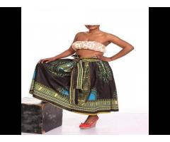 Hippie Fat women African clothes fashion plus size African dashiki long maxi skirt - Image 2
