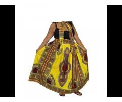 Hippie Fat women African clothes fashion plus size African dashiki long maxi skirt - Image 3