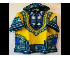 Wholesaler of Free size African Dashiki Hoodie T-Shirt Traditional Hippie Poncho Caftan - Image 3