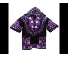 Wholesaler of Free size African Dashiki Hoodie T-Shirt Traditional Hippie Poncho Caftan - Image 4