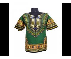 Factory Manufacture African Traditional Clothing Dashiki Shirt Dress Blouse for Women Short Sleeves