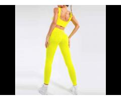 Gym Clothing Outfit Set Sexy Yoga Sets Bra Fitness Active-Wear High Elastic Sports Wear Bra - Image 2