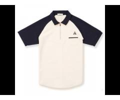2021 custom Color block lapel polo shirt cotton material short sleeve male jersey long sleeve