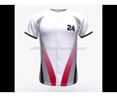 softball baseball Shirt Cheap Custom Sublimation full button baseball jersey